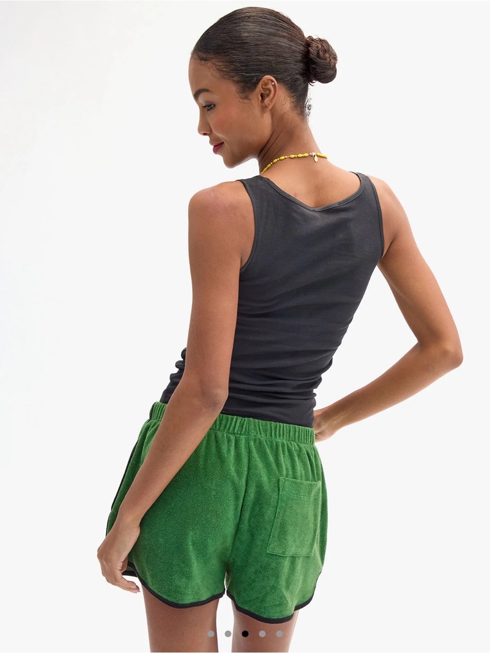 Clare V La Plage Shorts - Basil NWT $145 - Picture 4 of 12
